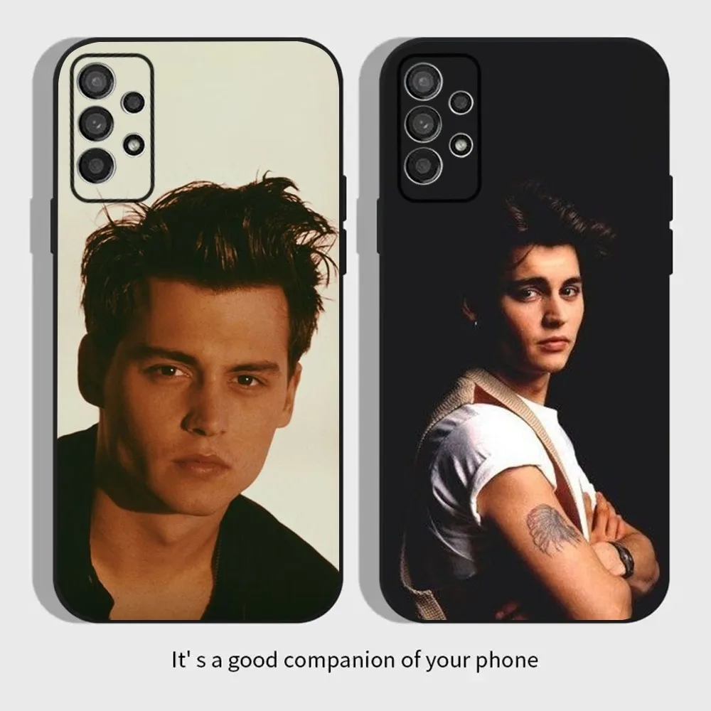 J-Johnny D-Depp Phone Case For Samsung Galaxy A13,A21s,A22,A31,A32,A52,A53,A71,A80,A91 Soft Black Cover