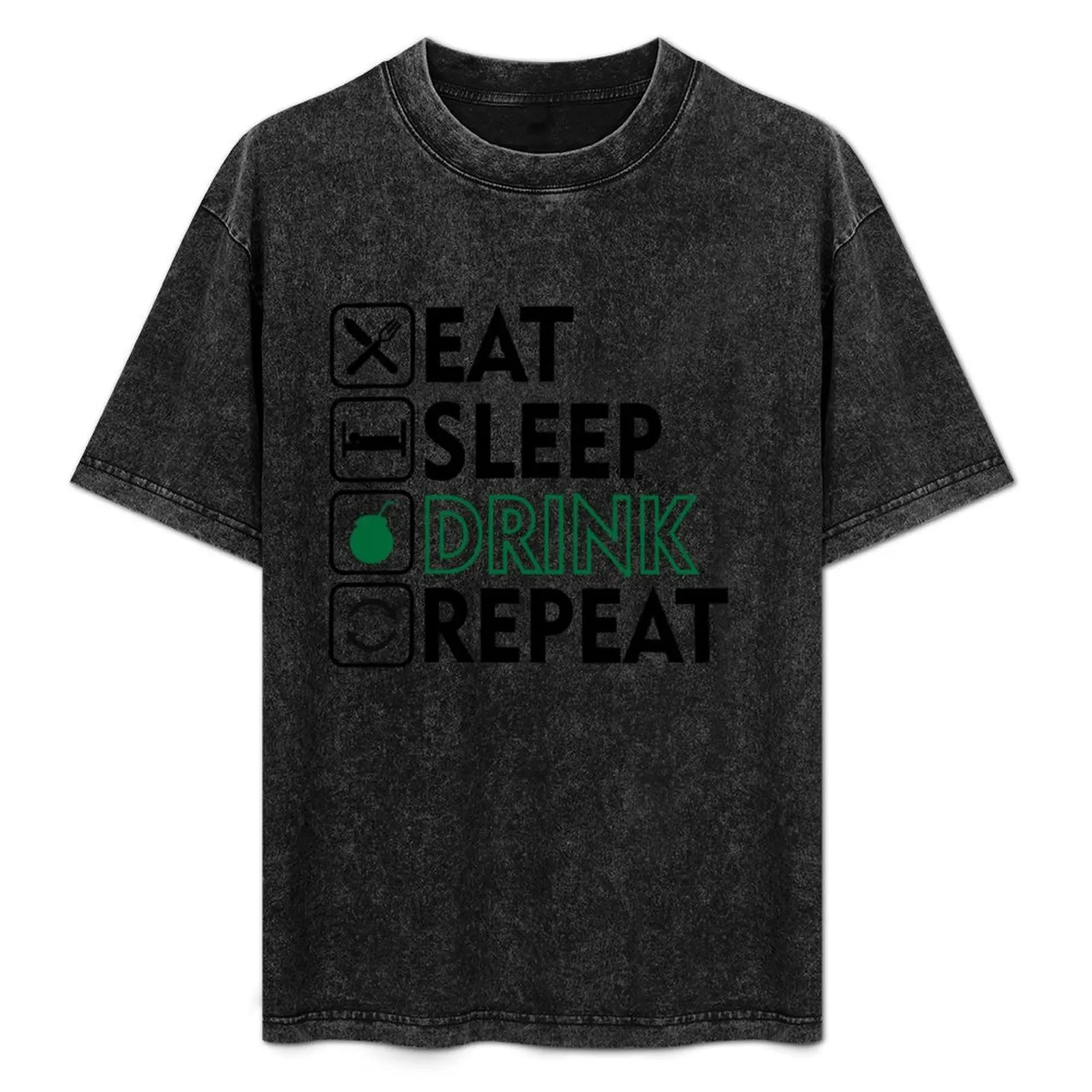 

Eat Sleep Drink Yerba Repeat T-Shirt quick drying anime clothes summer tops man t shirt mens champion t shirts