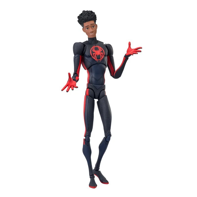 Spider örümcek adam Anime figürü Miles Morales Gwen Stacy aksiyon figürleri örümcek genelinde örümcek adam-verse Model oyuncaklar Pvc