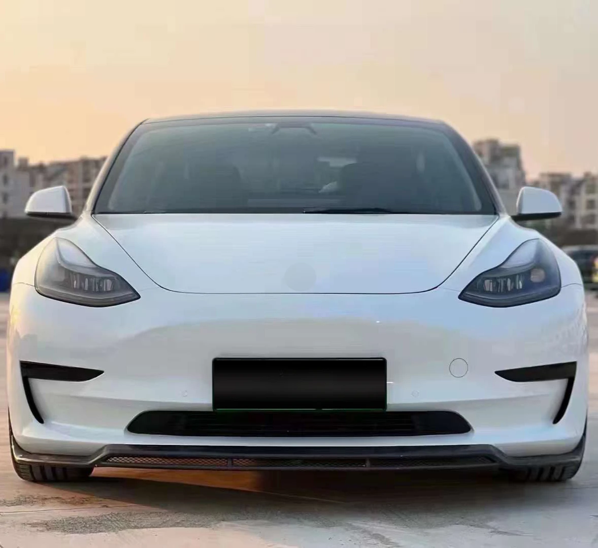 ART bodykit for Tesla Model 3 facelift ART model car accessories front lips diffusers carbon fiber side skirts CF spoiler