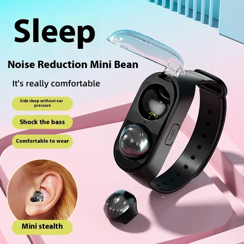 Premium Quality Wrist Strap Mini Portable Sports Wireless Headphones High Sound Quality Noise-cance Lling Bluetooth Headphones