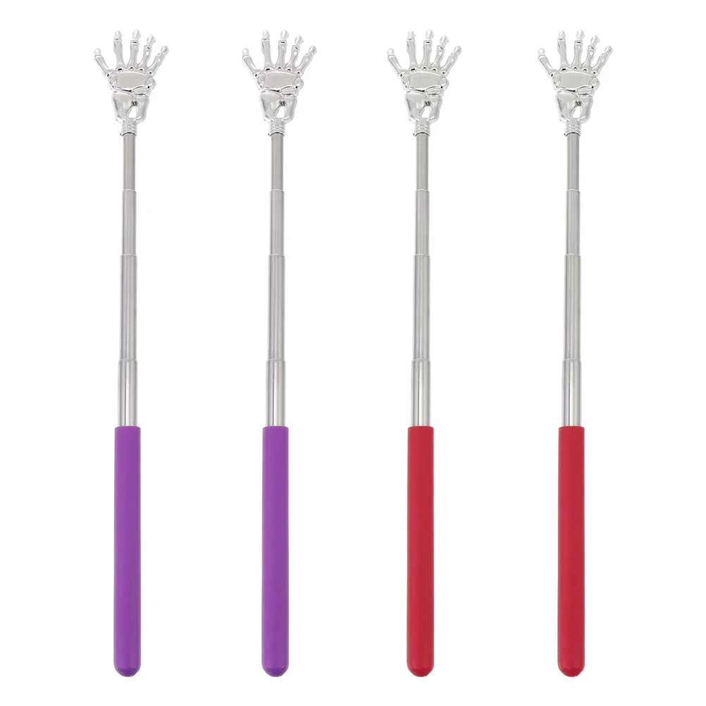 

4Pcs Massage Back Scratcher Premium Metal Retractable Hand Design for Itch Relief and Stress Relaxation Portable Body