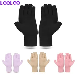 1Pair Arthritis Gloves Women Men for Basketball Football Volleyball, Fingerless Hand Thumb Compression Gloves for Pain Relief