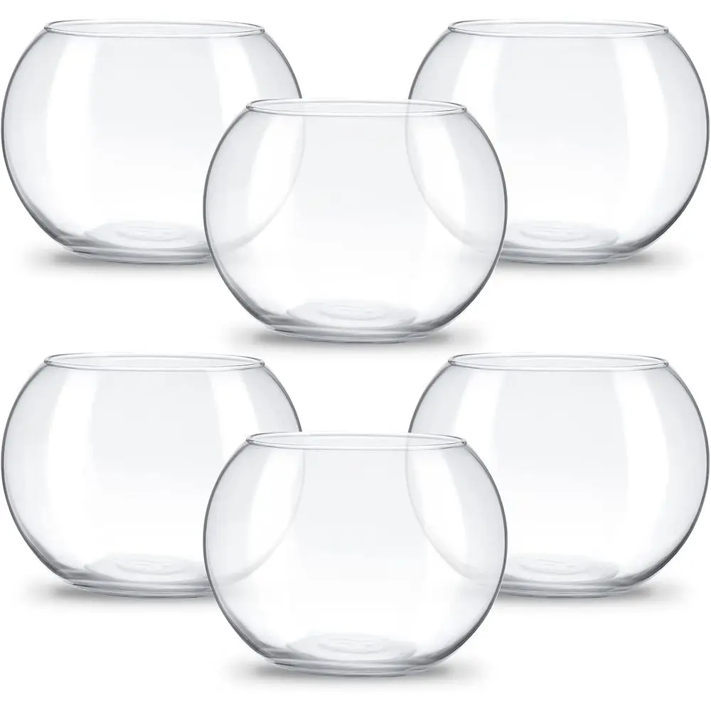 

Стеклянная ваза-купель, круглая ваза из пузырчатого стекла, прозрачный пузырчатый кашпо, террариум, аквариум для рыбок, ваза для свадеб, мероприятий, домашнего декора, цветов, рыбок