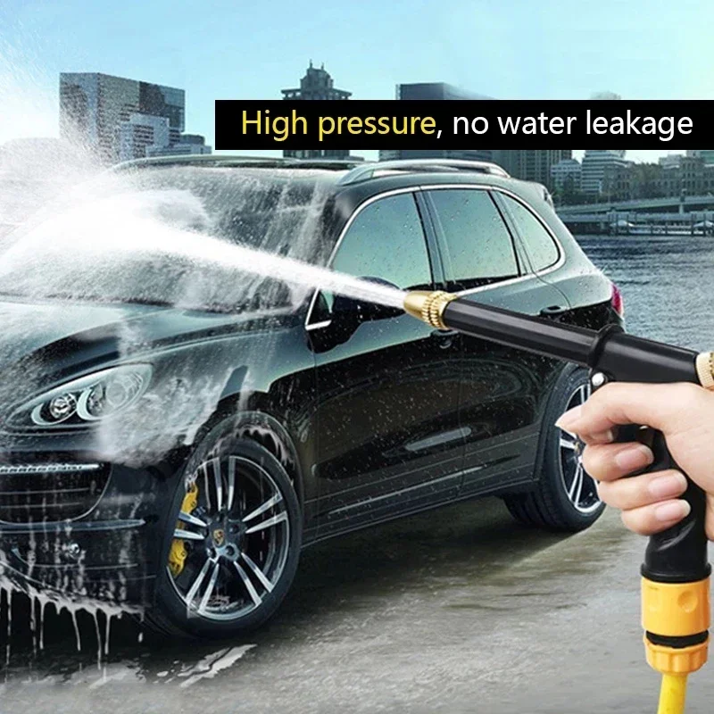 Portable High-Pressure Water Gun for Cleaning Car Wash Machine Garden Watering Hose Nozzle Sprinkler Foam Water Gun Wholesale