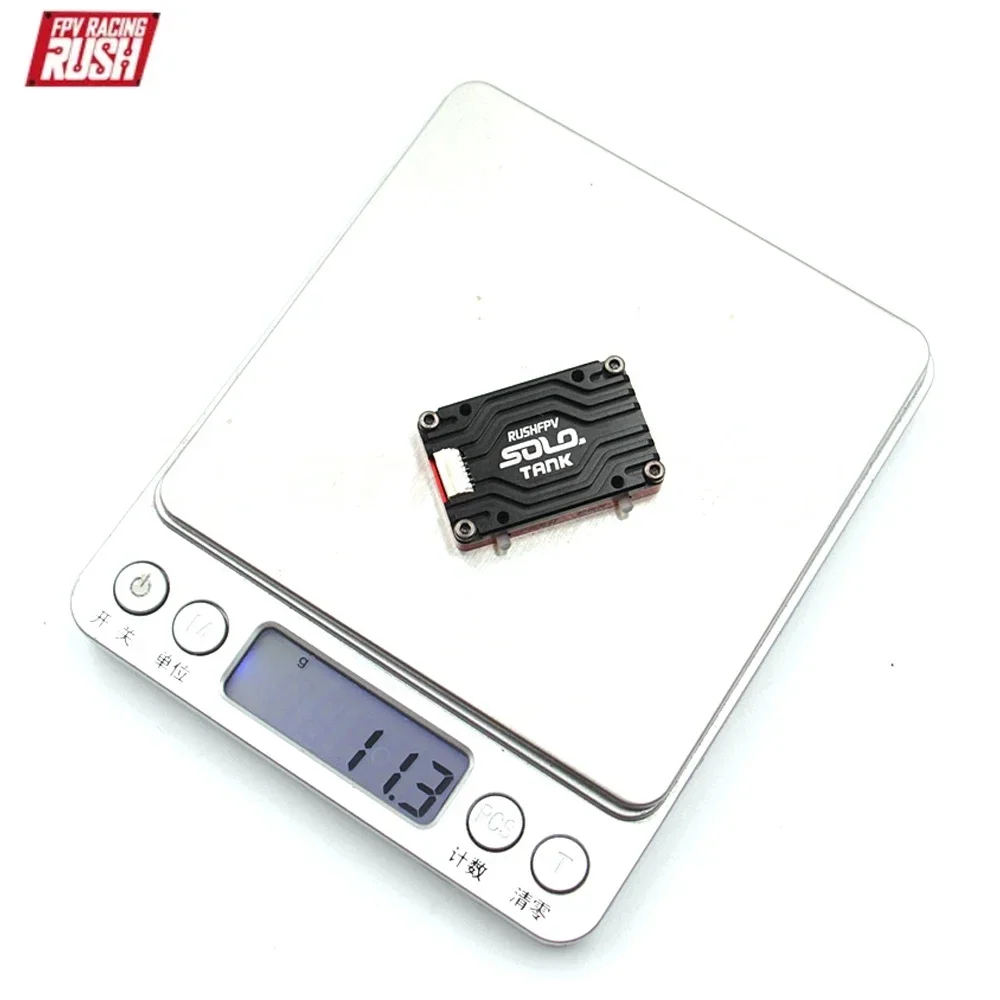 RUSH Solo High Power VTX Transmissor de Vídeo, Microfone Embutido, Estrutura de Dissipação de Calor para RC FPV Drone, DIY, 5.8GHz, 1.6W