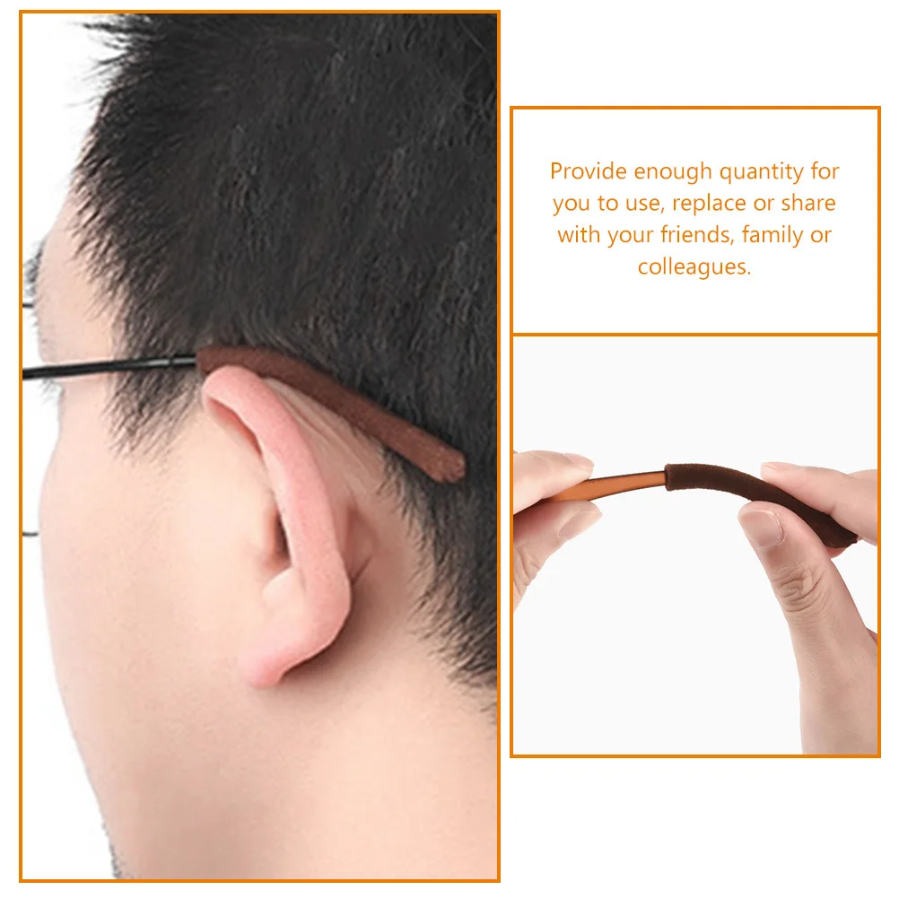 

Eyeglasses Temple Sleeves Non-Slip Knitting Ear Grips Stretchable Glasses Accessories For Daily Wear Outdoor Running