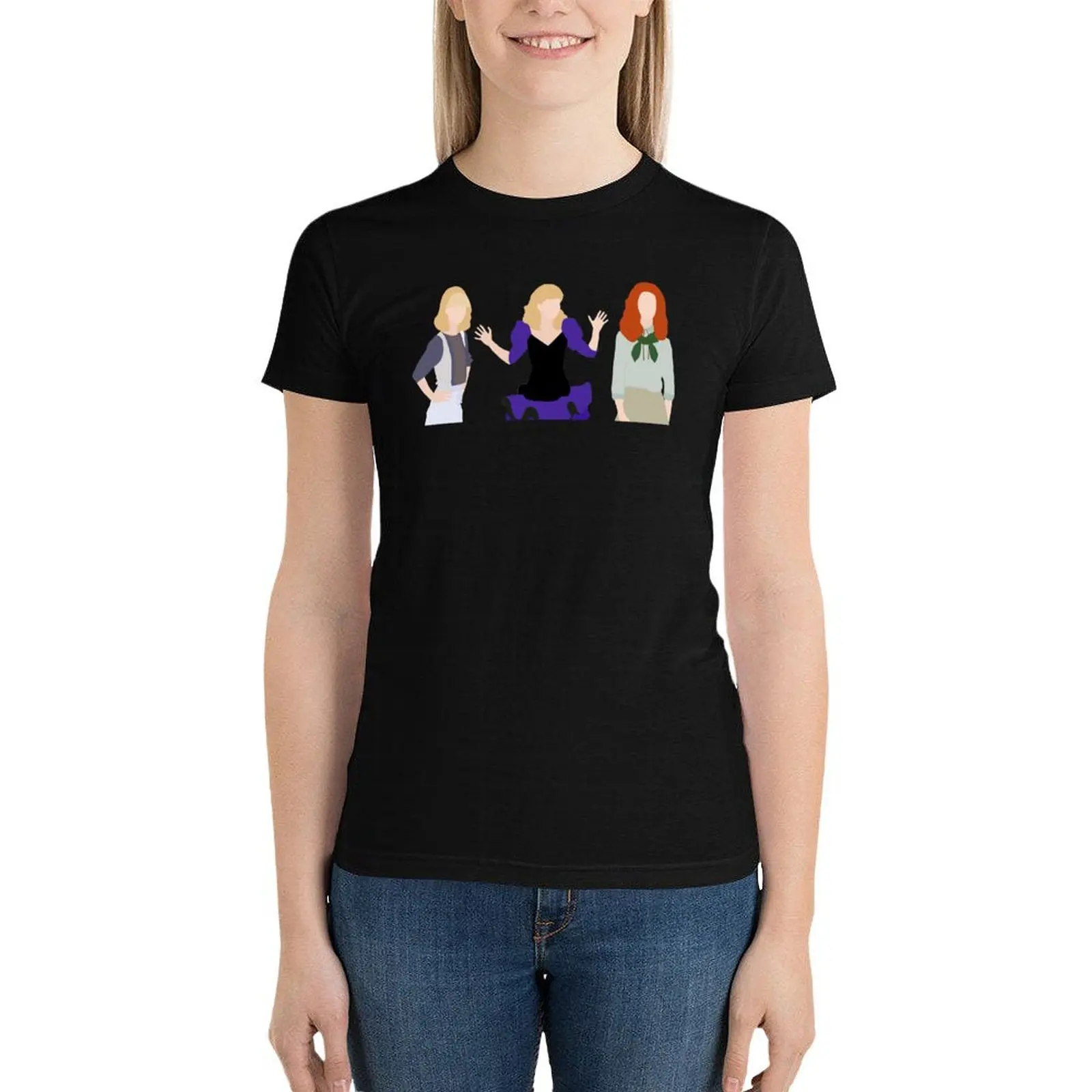 Camiseta larga con personajes de shelley para mujer, ropa estética, moda coreana, vestido sexy