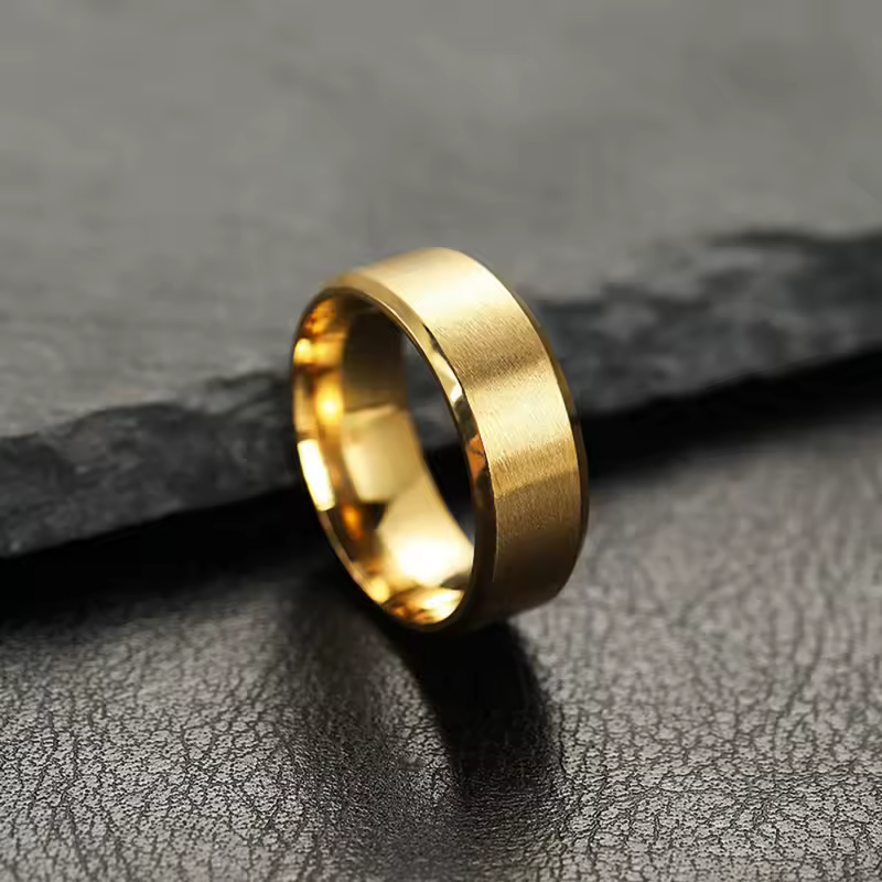 Fashion Charm Jewelry Ring for Men Women Stainless Steel Black Rings Wedding Engagement High Quality Matte Male Accessory - Image 5
