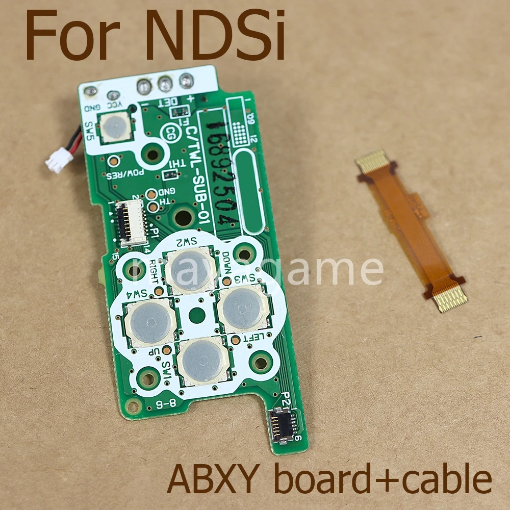 1 conjunto de botões de interruptor de alimentação, placa para chave ndsi, placa-mãe, interruptor abxy, peça de reparo