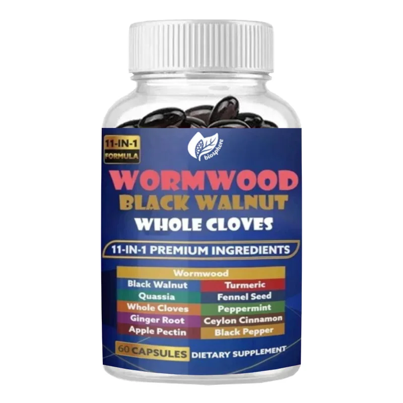 Sweet Worm Capsules 1500mg Containing Black Walnuts and Cloves -60 Vegetarian Capsules