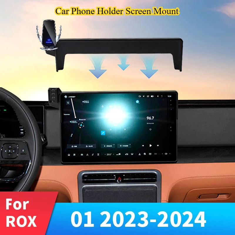 

15.7" Screen Holder for BAIC Jishi Polestone 01 Rox 01 Defender Killer 2023 2024 2025 Navigation Car Phone Holder Accessories