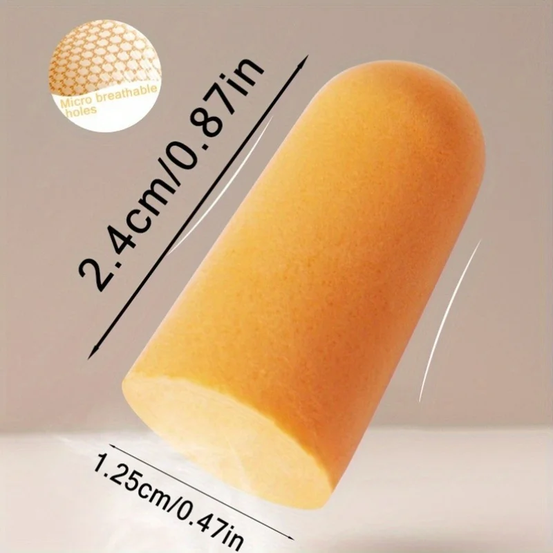 20/50/100 Pasang Penyumbat Telinga Peredam Kebisingan Kedap Suara Dikemas Secara Individual Melindungi Pendengaran Cocok untuk Belajar Tidur Tenang di Malam Hari