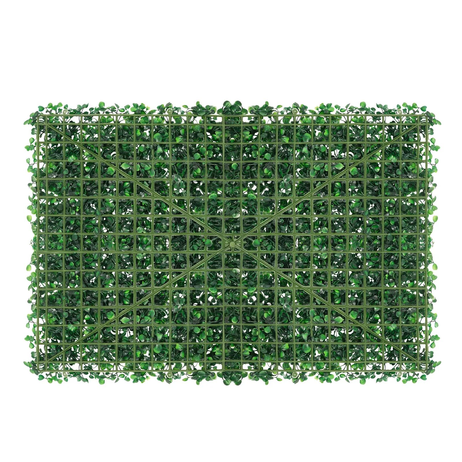 

Artificial Plant Wall Panels, 12Pcs PE High Density Fake Grass Mat with Mesh Back, Interlocking Design Green Hedge for Indoor Outdoor Privacy Fence Decor