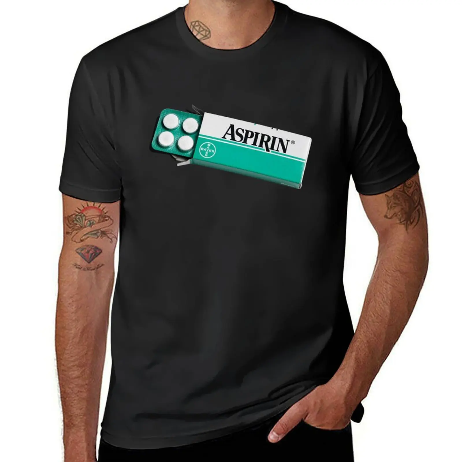 Herz Medizin Aspirin ästhetische T-Shirt Sport fans niedliche Kleidung T-Shirt Männer