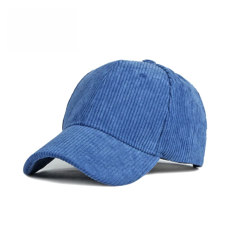 Corduroy Baseball Cap For Women Men New Cotton Solid Color Sunhat Sport Snapback Caps Autumn Warm Fashion Hip Hop Fishing Hat, image 7