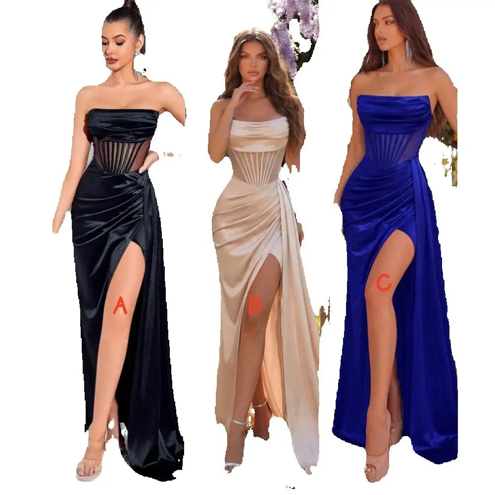 

Evening Dress Woman Party Dresses Luxury Elegant Cocktail Maxi Sexy Long Off Shoulder Hollow Out Modest Prom Dress Customized