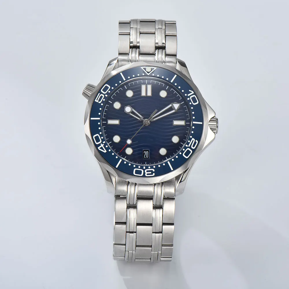 41mm 316L Stainless Steel Sapphire Glass Watch C3 Lumiouns 5Bar Waterproof Suitable for NH35 Automatic Movement Seamaster image 3