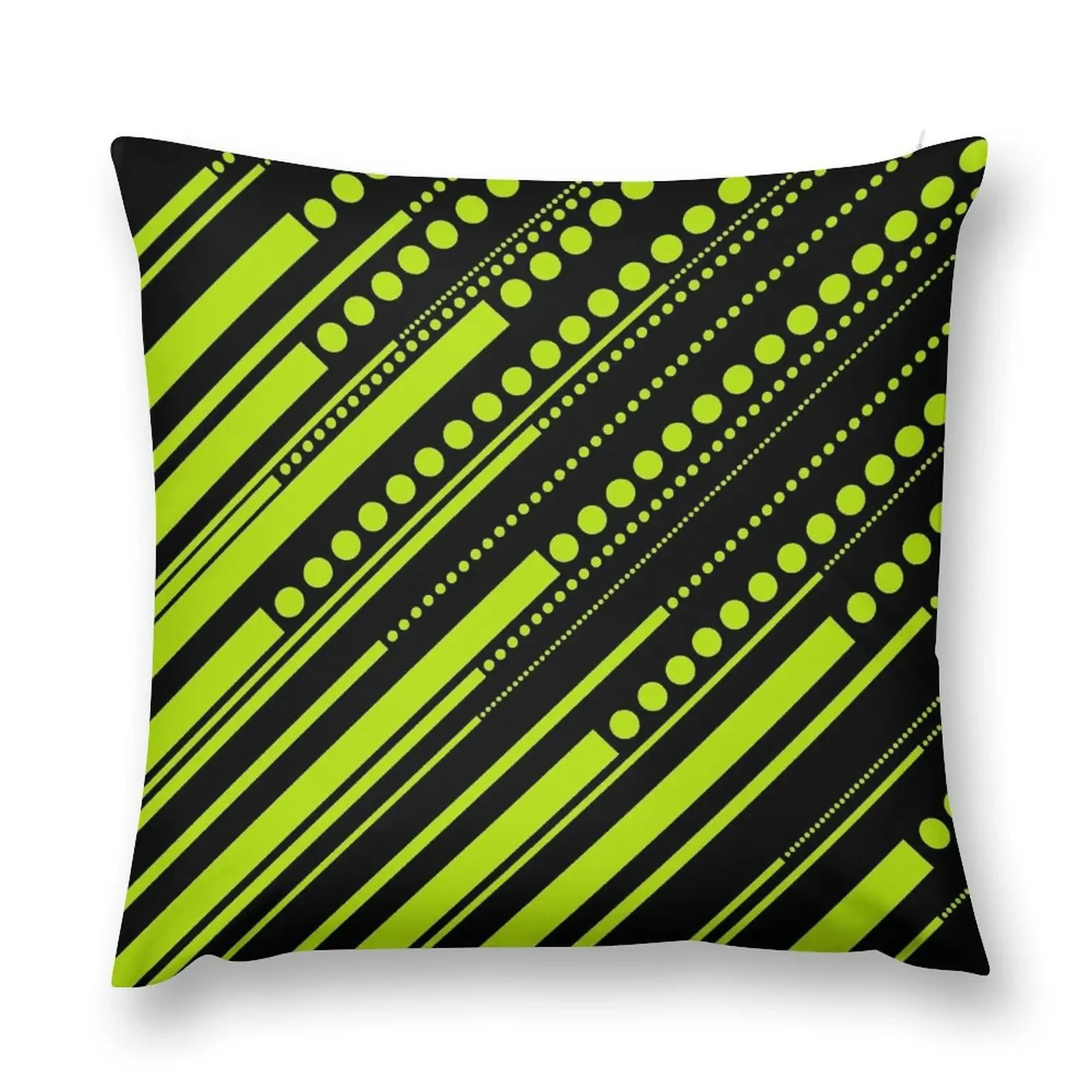 

Dashes & Dots - Lime Green Throw Pillow Luxury Pillow Case Cusions Cover Pillowcases Christmas Cushion For Home pillow