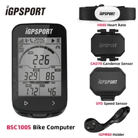 Computadora de bicicleta iGPSPORT BSC100S, pantalla de 2,6 pulgadas Cps, navegación en ciclismo, Sensor de cadencia de velocidad, ordenador de bicicleta de operación Simple inteligente
