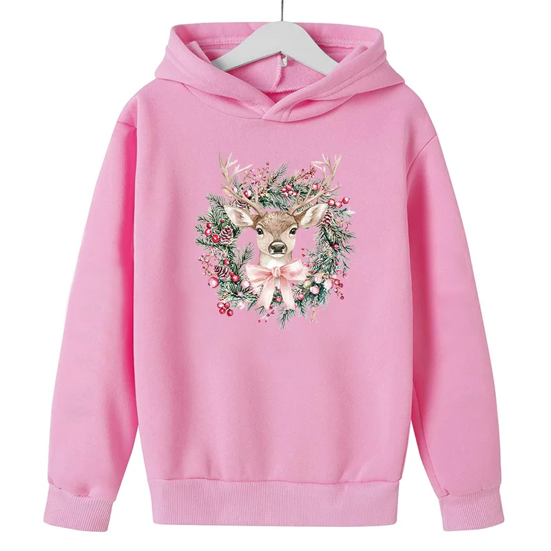 Christmas Cartoon Deer Design Iron On Heat Transfer DTF For Clothing Thermal Sticker On T-Shirt Jacket Decals