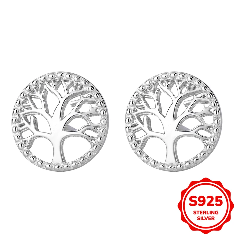 

Personalized, Trendy and Authentic S925 Silver Ring Hollow Branch Earrings
