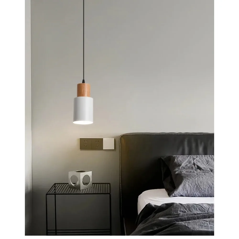 1/5/10Pcs Minimalist Pendant Chandelier Bedroom Bedside Lamp Modern Nordic Restaurant Single Head Small  Bar Counter view 4