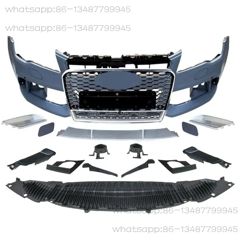 

Car A7 C7 S7 Front Bumper Body Kit RS7 Style Front Bumper with Grille Grill for A7 S7 C7 2009 2010 2011 2012 2013 2014 2015