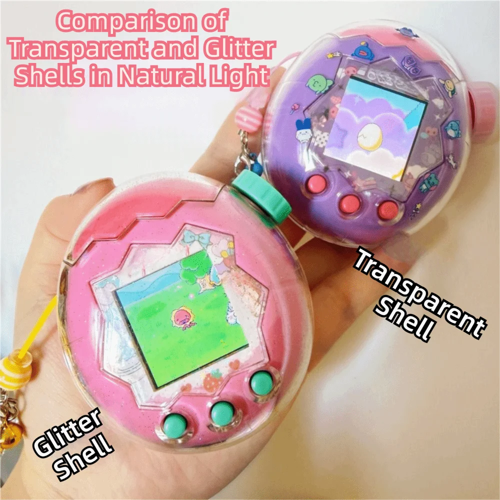 Hard Acrylic Protective Cover Clear With A Random Rotating Cap Decorative Cover Protective Shell for Tamagotchi Paradise