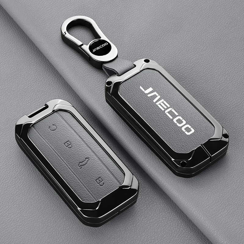 Zinc alloy protective case for car remote control keys, suitable for Jaecoo J7 7 J5 5 2025 2026 car keychain interior accessorie