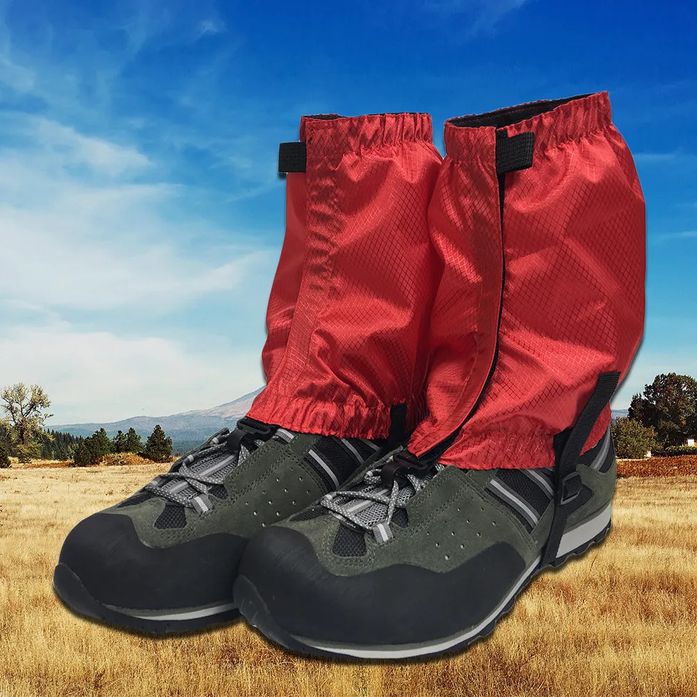 1Pair Waterproof Gaiters Snow Rain Mud Mosquito Proof Wind Resistant Lightweight Breathable Ankle Gaiters for Hiking Walking
