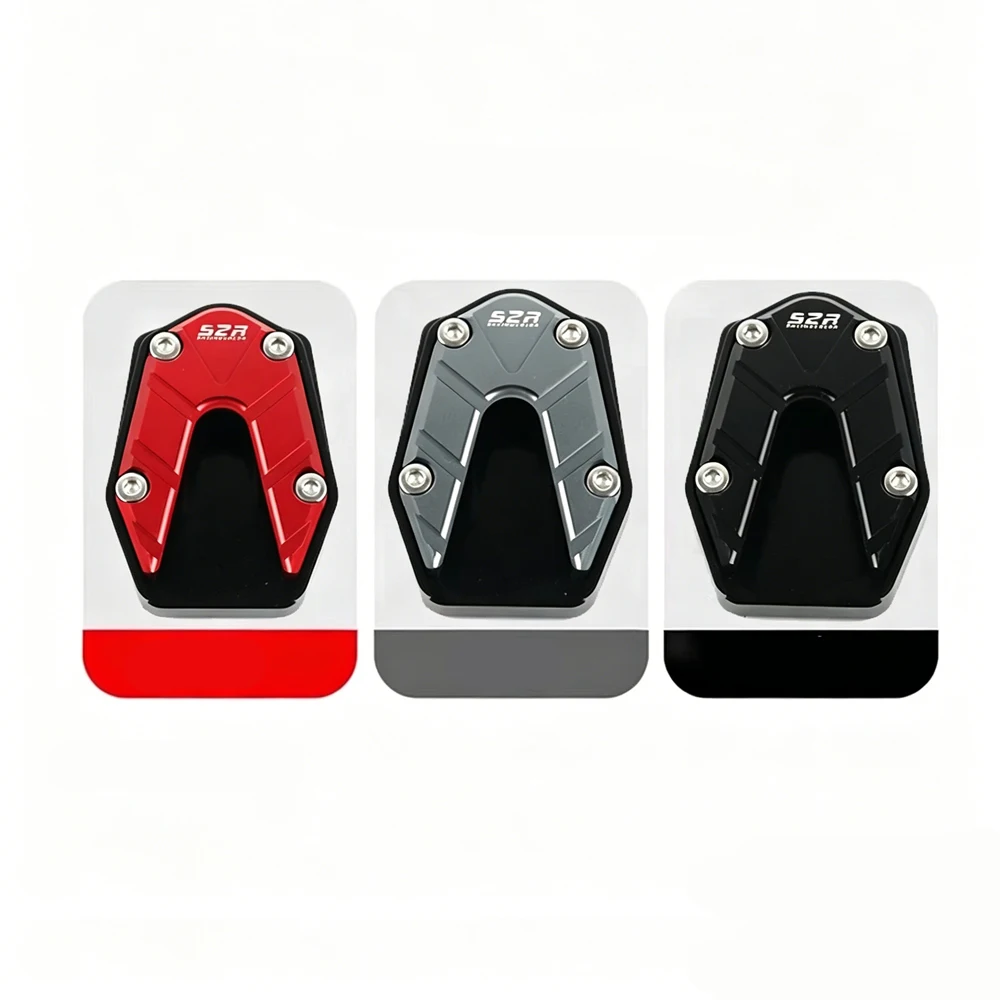 Aluminum Alloy Material Motorcycle Kickstand Side Stand Foot Pad FOR Benda Chinchilla 500 Chinchilla500 Enlarger Extension Plate