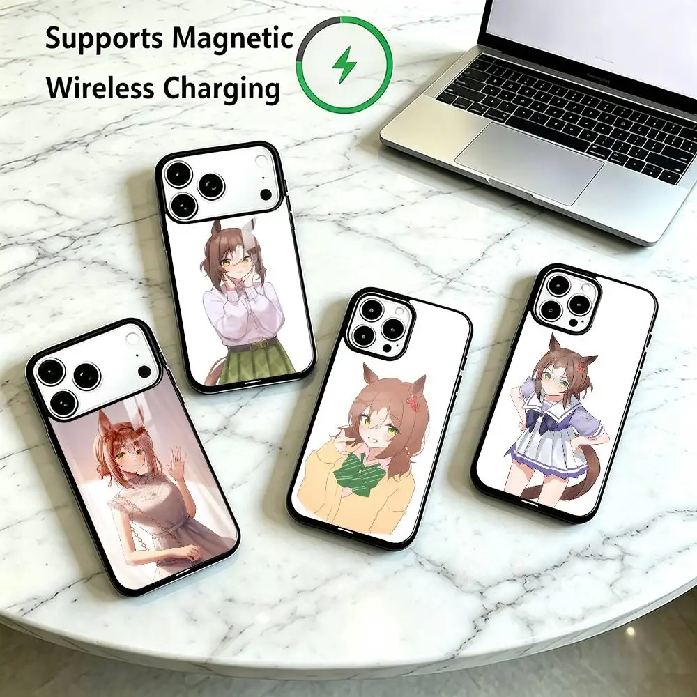 Umamusume Fine-E Motion  Phone Case For iPhone18 17,16,15,14,13,12,11 Plus,Pro Supports Magnetic Wireless Charging Gift