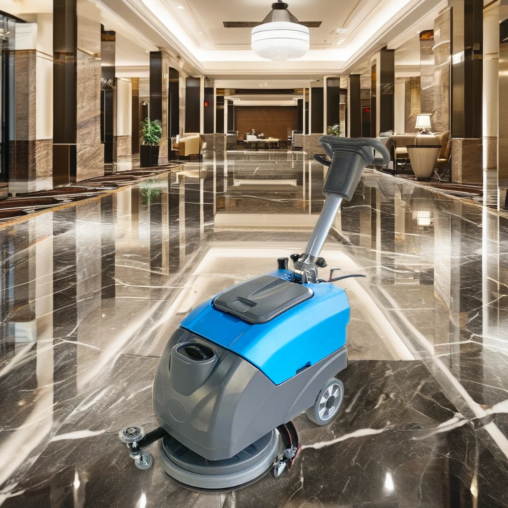 Shuojie SJ25 Walk Behind Floor - Floor Scrubber Machine Walk Behind recension och pris