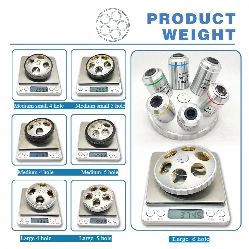 RMS Biological Metallographic Microscope Objective Lens Converter Nosepiece Multiple Specifications Available