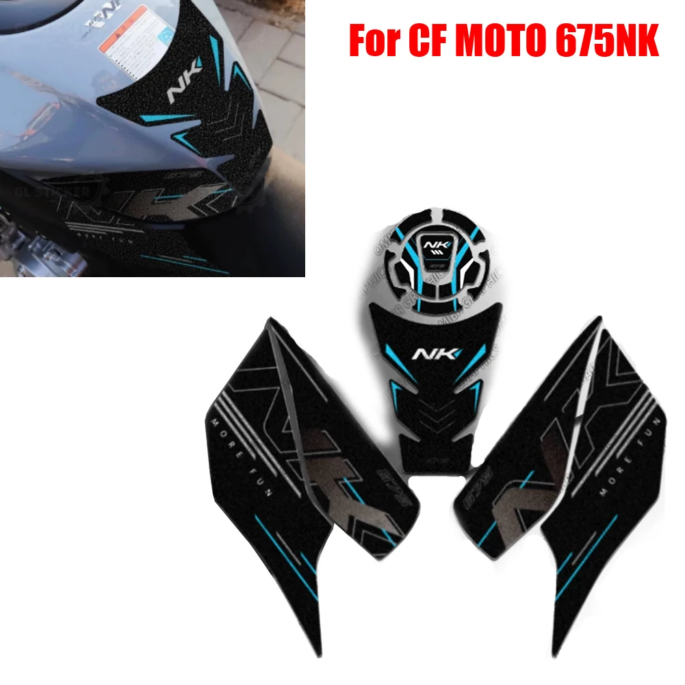 Motorcycle Modified Fuel Tank Sticker Side Decal Protector Traction Pad Cover Decoration For CFMOTO 675NK 675 nk 2025