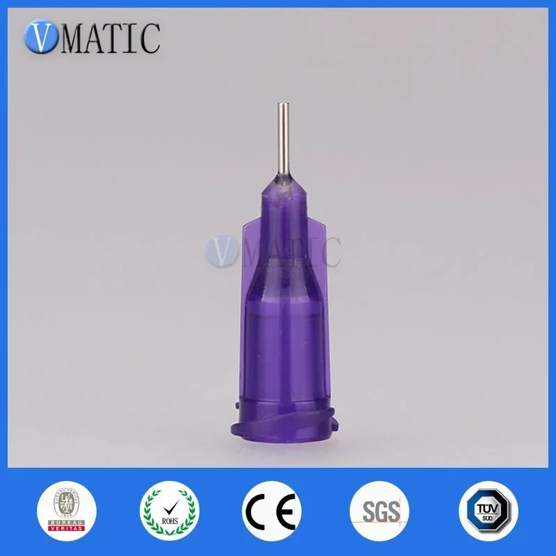Frete grátis 100 peças 1/4 ''polegadas 21g luer lock cola dispensadora agulha