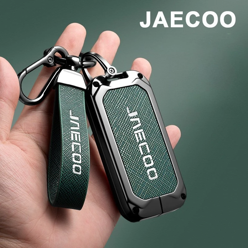 Car Key Case Cover Shell Holder Zinc Alloy Full Protector for Chery JAECOO J6 J7plus J8 2024 2025 2026 Car Keyless Accessories