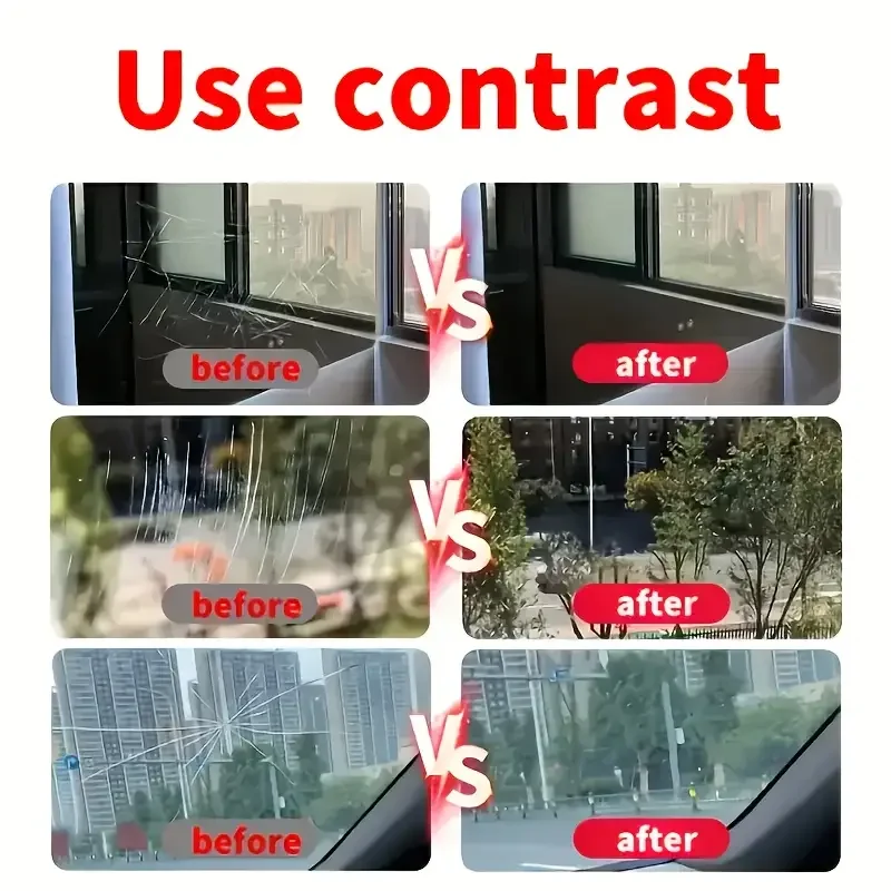 Multi Functional Glass Lens Repair Kit - Restores Clarity and Smoothness, Suitable for Car Windows, Rearview Mirrors, Helmets