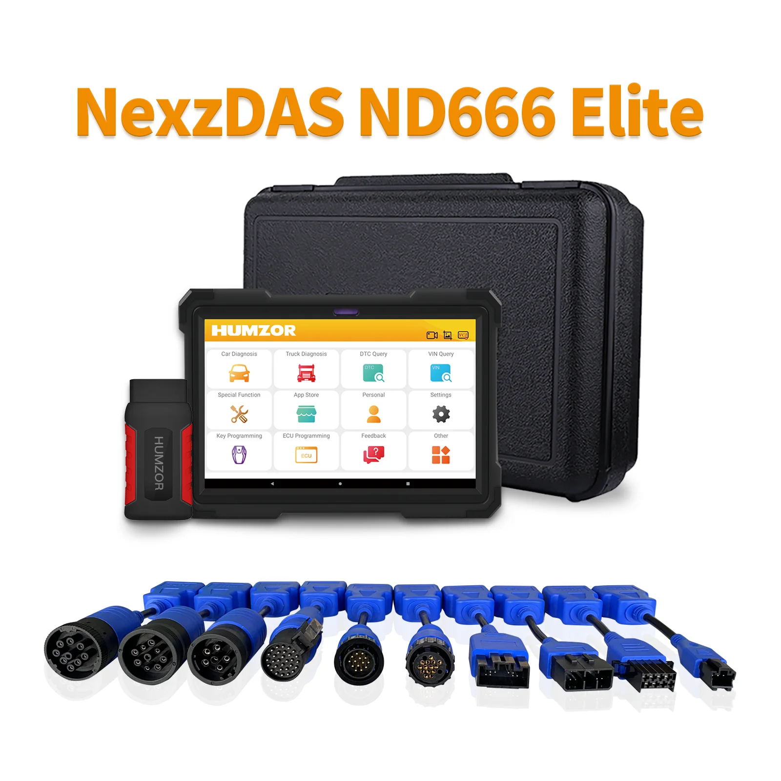 Humzor NexzDAS ND666 E Lite Full System Diagnostic Tool Scanner For Both Cars And Trucks OBD2 Tools