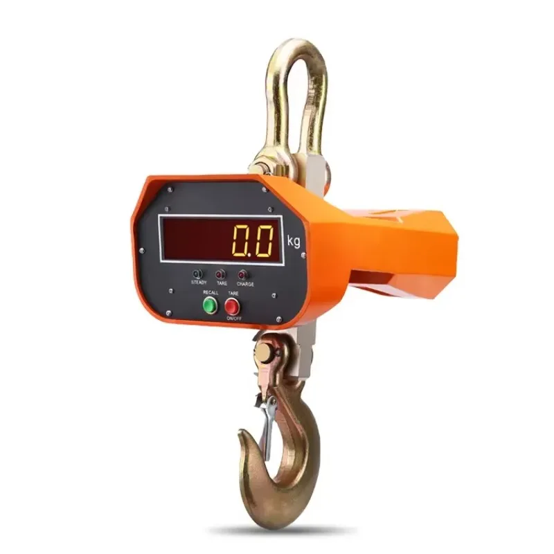 Weighing 3 tons crane scale Electronic weighing hanging scale Weight function Dry battery Steel LCD 1000 kg