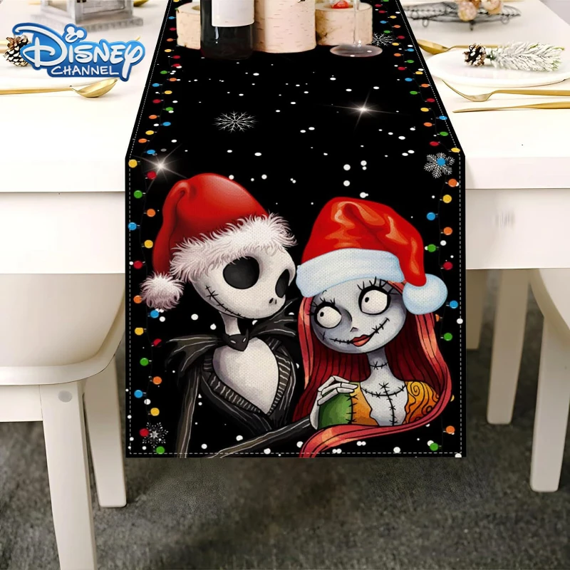 Disney The Nightmare Before Christmas Jack Skellington Sally Tablecloth Birthday Party Decorate Dining Room Christmas Tablecloth