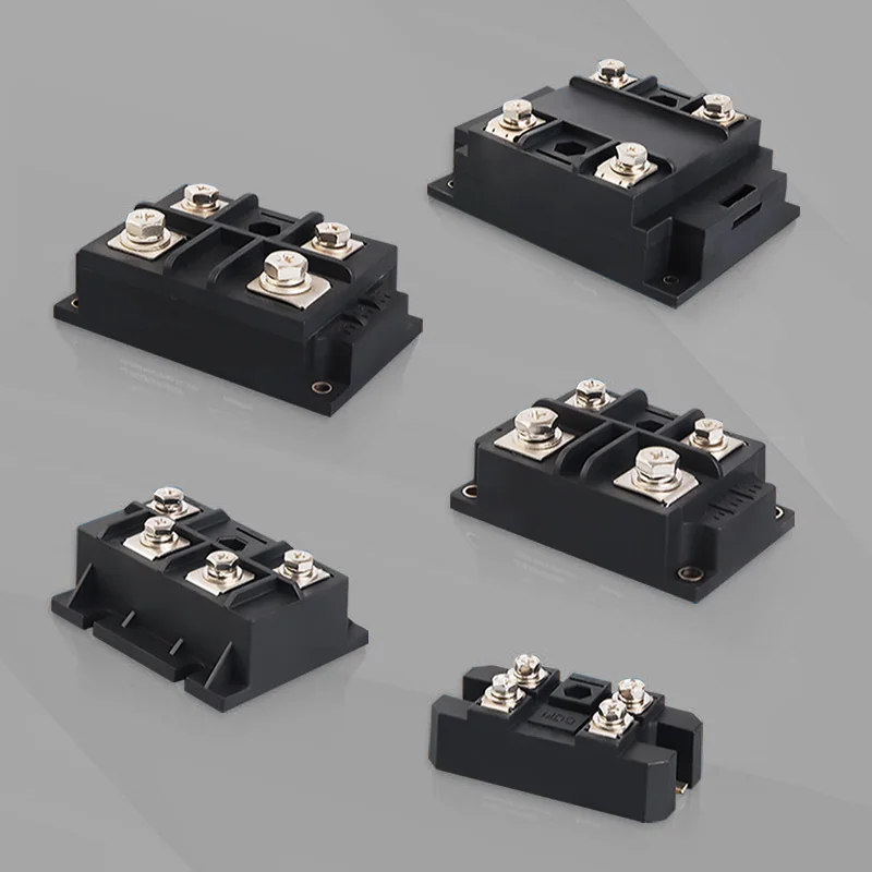 30A-1200A MDQ Single-Phase Diode Bridge Rectifier Module With Radiator 1600V Copper Base High Power AC to DC