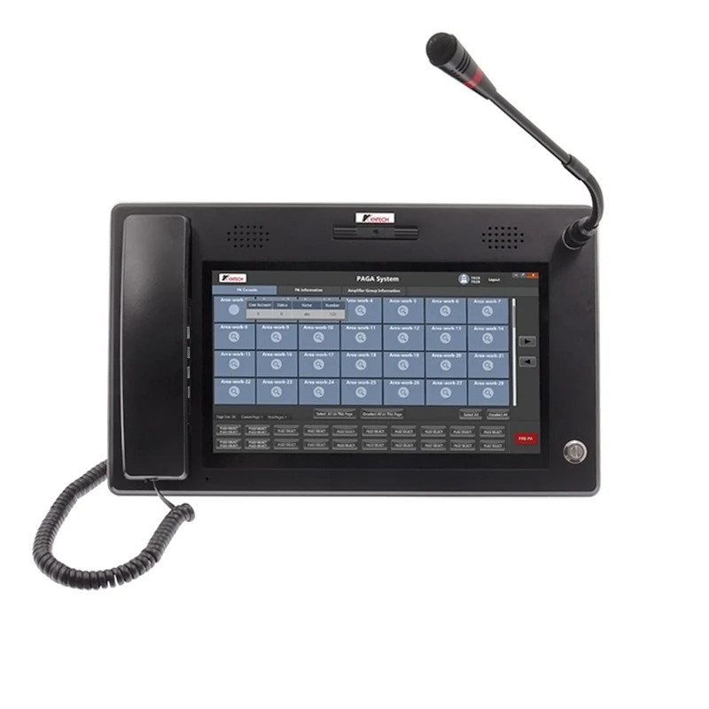 KNTECH Ip Pbx System software Control Center Desk Operation Console PA System Operator Console KNDDT-1-A11