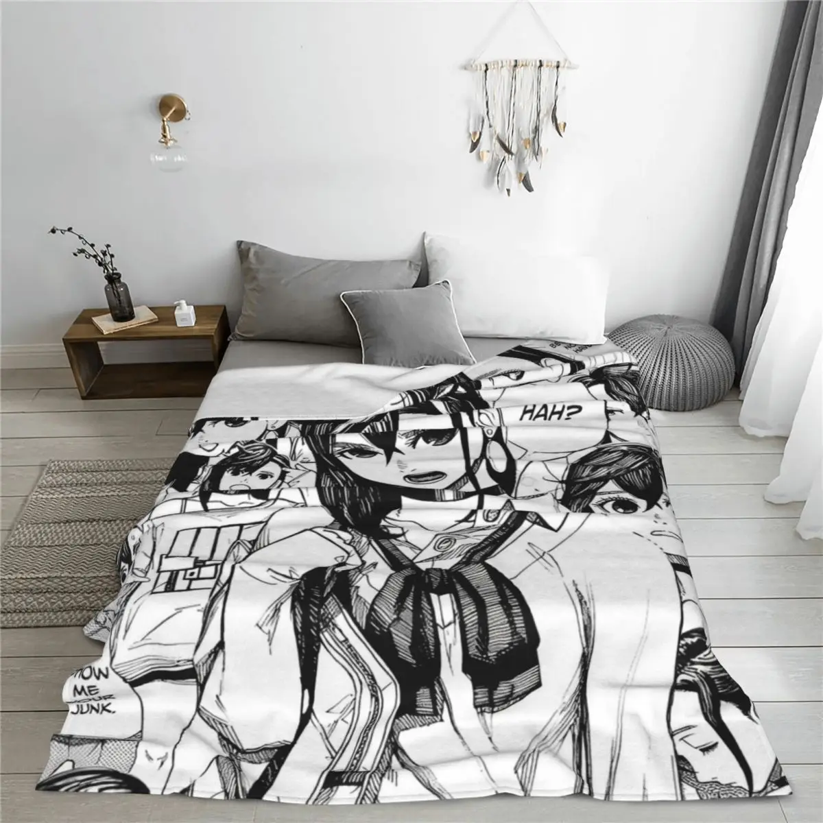 Dandadan Momo Ayase Fleece Blanket Anime Custom Throw Blanket for Home 125*100cm Rug Piece