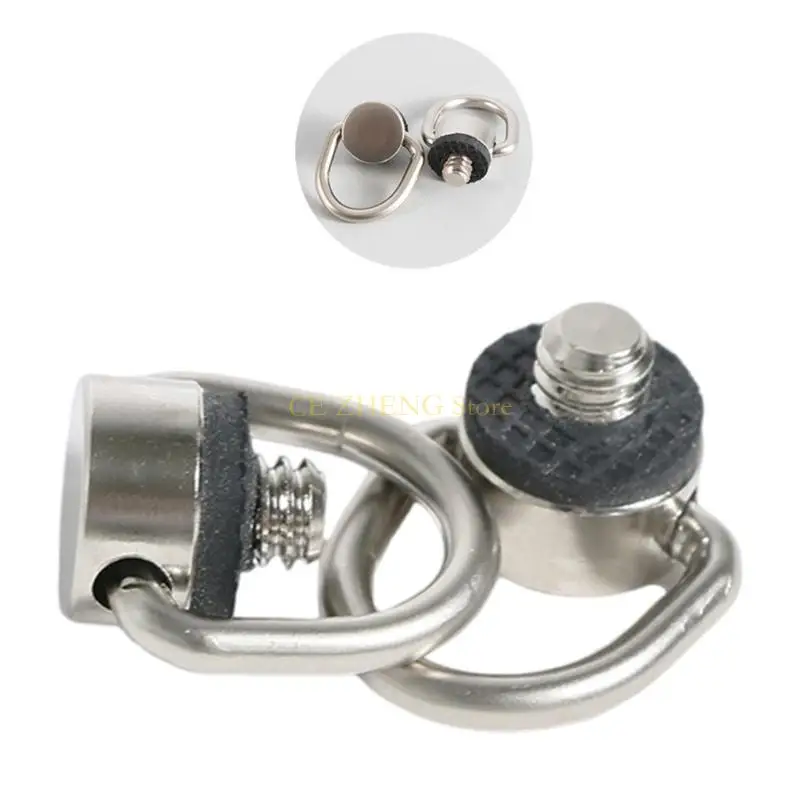 Parafuso anéis aço inoxidável e56b, parafuso fixação da câmera 1/4 "-20 com borracha acolchoada para tripés DSLR