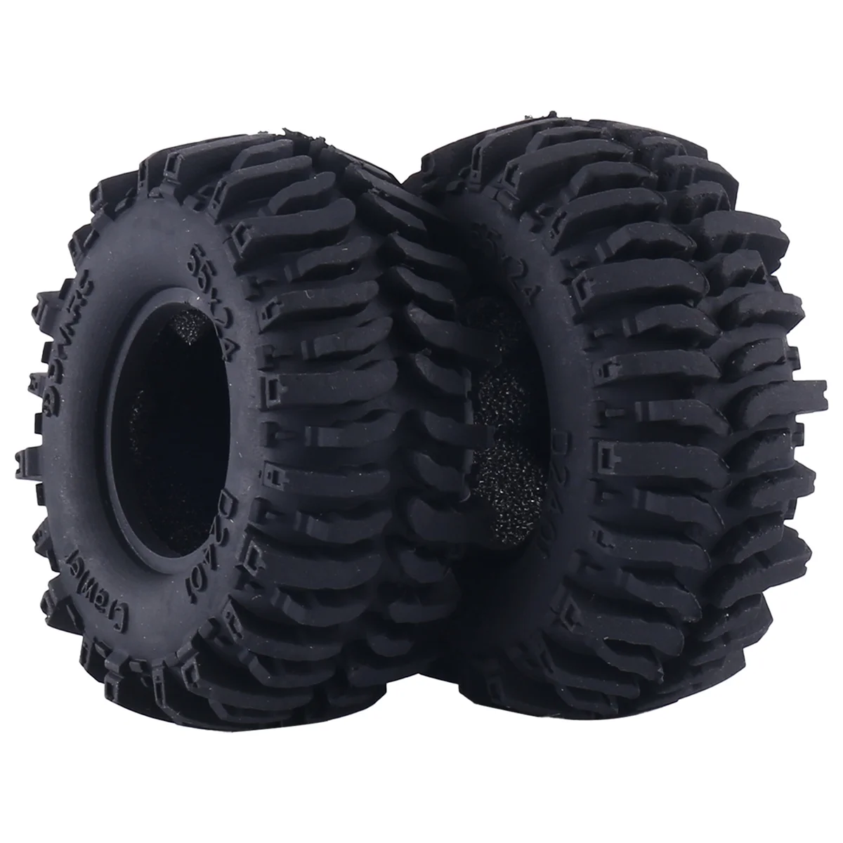 4 قطعة 55x24 مللي متر 1.0 المطاط الإطارات عجلة الإطارات ل 1/18 1/24 RC الزاحف سيارة محوري SCX24 AX24 FMS FCX24 TRX4M ترقية أجزاء الساخن