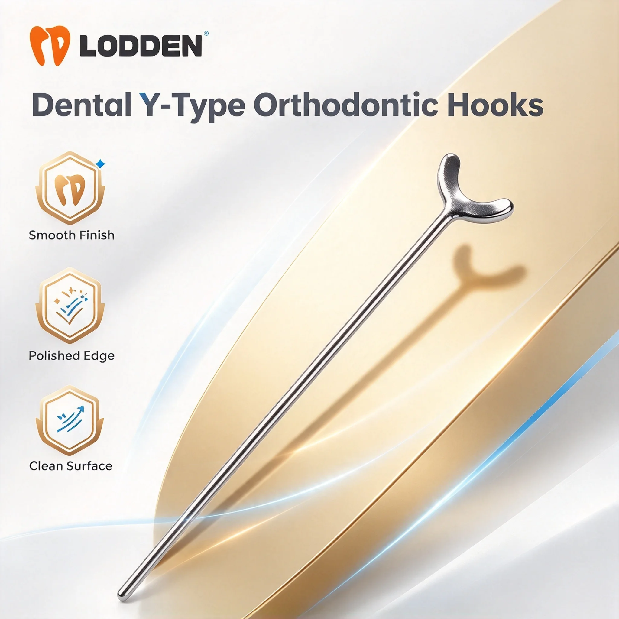 50pcs Dental Y Type Retainer Clasp Bars J Clasp Ball Retainer Orthodontic 0.8/0.9/1.0 Oblique Bar Medical Teeth Position Hold