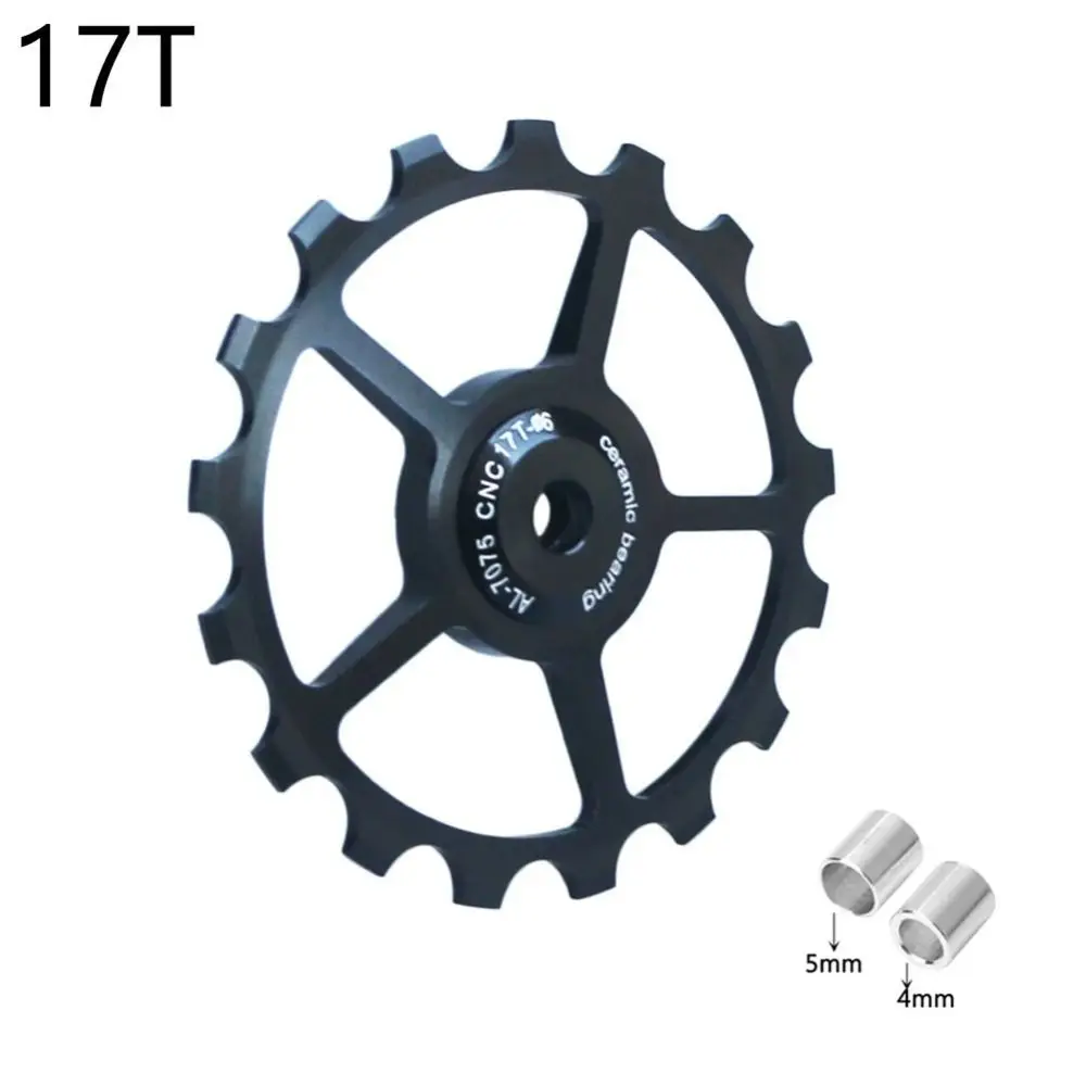 2024 10T-17T Bicycle Guide Wheel Jockey Wheel Sporting Goods MTB Pulley Jockey Wheel POM Ceramic Pulley Roller