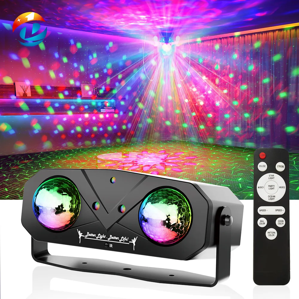 

Beam Stage Seven-color Rotating Colored , Magic Ball, Ambient Projection Lights, KTV Stage Laser Lights